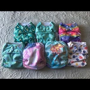 Lot of 6 Mama Koala Cloth Diapers